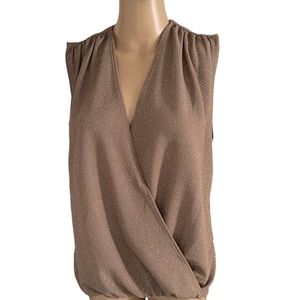 Alice & Olivia Metallic Blouse